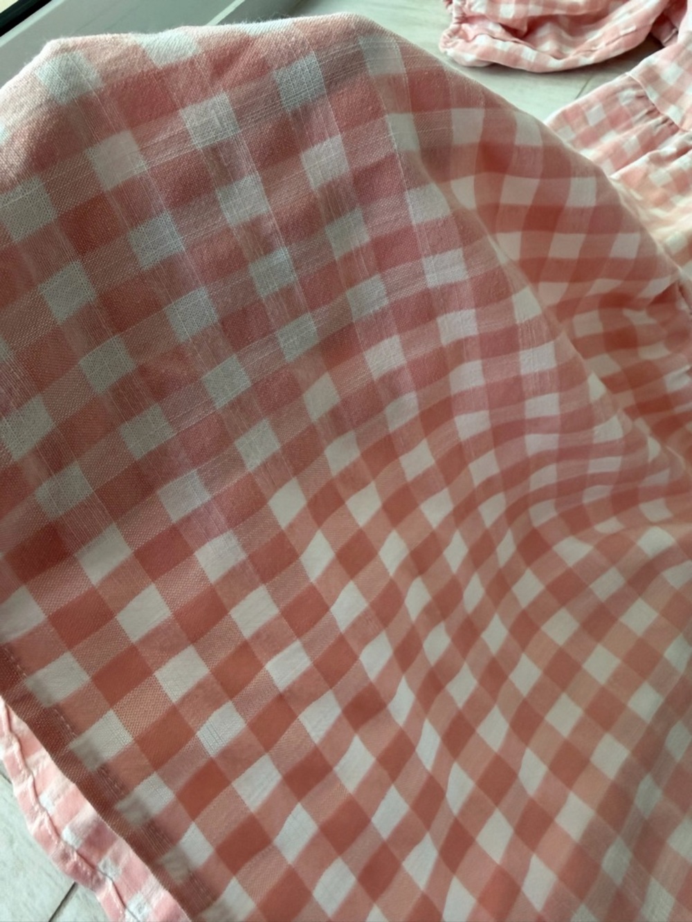 🌸 Pink Gingham Tiered Mini Dress — Cottagecore Dream! Size M, Cotton - Picture 7 of 10